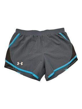 Under Armour Gray Shorts with Teal Accent